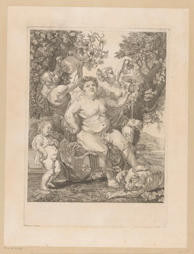 Bacchus på en vinfat av Pietro Peiroleri