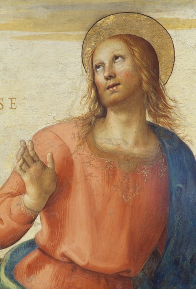 1496-1500, av Perugino (cirka 1450 -1523), fresk, Audience Hall, Collegio del Cambio (College of Change), Priors Palace, Perugia, Umbrien, Italien av Pietro Perugino