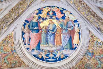 Kristus frestad av djävulen av Pietro Perugino
