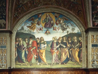 Helige Fader med profeter och sibyllor av Pietro Perugino