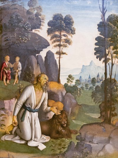 Sankt Hieronymus i ånger av Pietro Perugino