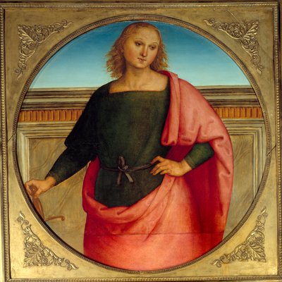 Saint Paul Målning av Pietro Vannucci dit il Perugino (Le Perugin av Pietro Perugino