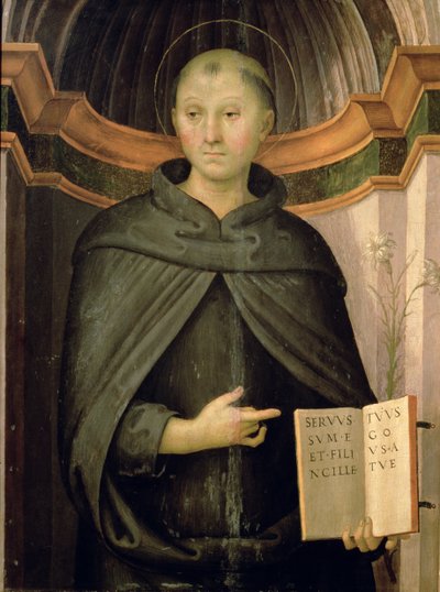 St Nicholas av Tolentino av Pietro Perugino