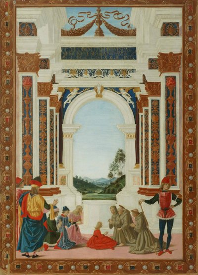 Sankt Bernards helande under, ca. 1473 av Pietro Perugino