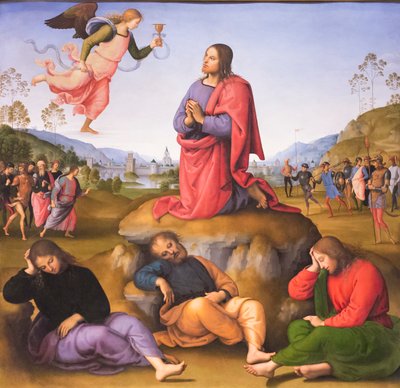Kval i trädgården av Pietro Perugino