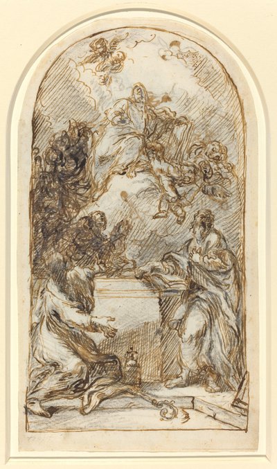 Markus apoteos [recto and verso] av Pietro Roselli