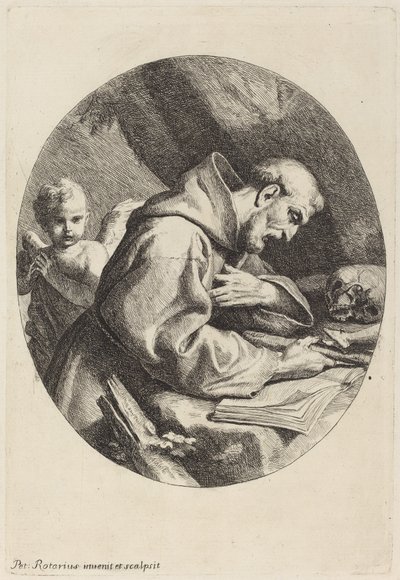 Sankt Franciskus av Pietro Antonio Rotari