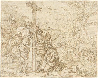 Kristus i Getsemane trädgård av Pietro Testa (possibly)
