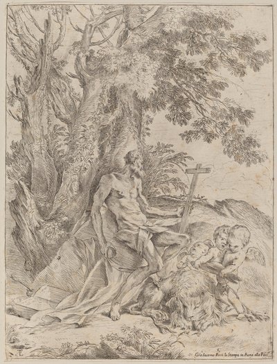 Sankt Jerome av Pietro Testa