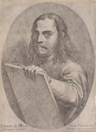 Självporträtt, ca. 1645. av Pietro Testa