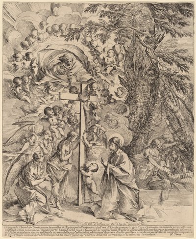 The Infant Christ Embracing the Cross (Drömmen om Josef) av Pietro Testa