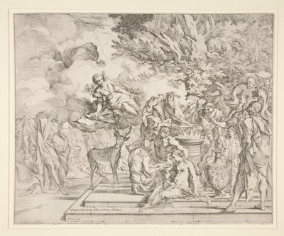 Offret av Iphigenia av Pietro Testa