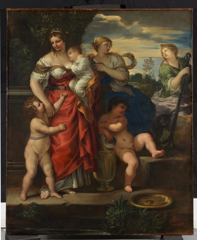 Faith, Hope and Charity, ca 1640 (olja på duk) av Pietro da Cortona