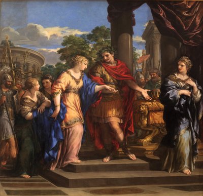 Caesar ger Kleopatra Egyptens tron, ca 1637 (olja på duk) av Pietro da Cortona