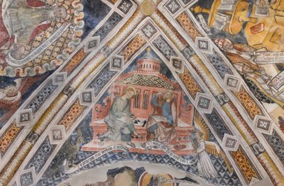 Evangelisterna Sankt Johannes och Sankt Matteus av Pietro da (15th century) Saluzzo