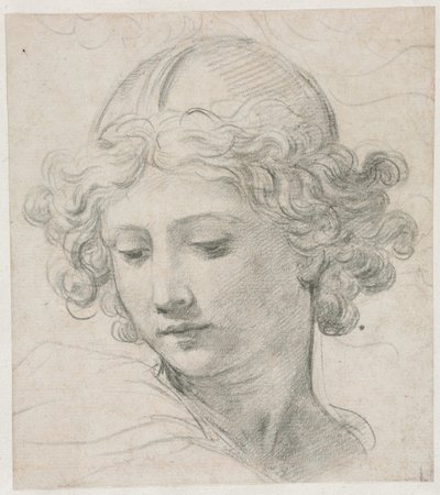 Studie för chefen för St. Michael av Pietro da Cortona