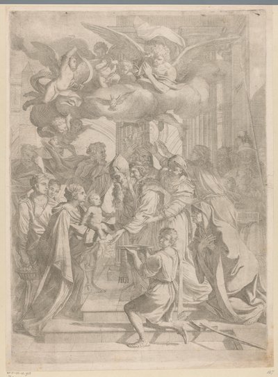 Presentationen av Kristus i templet av Pietro del Po (attributed to)