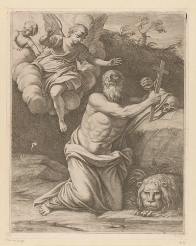 Saint Hieronymus i öknen av Pietro del Po