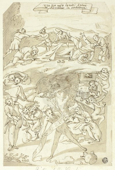Sankt Antonius frestelse av Pietro della Vecchia