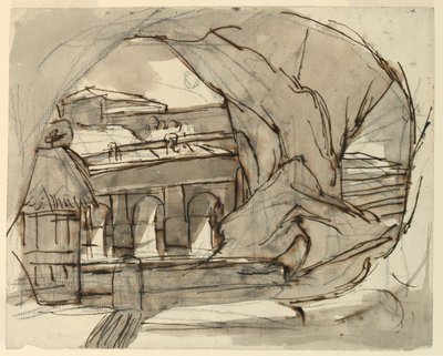 Scenografi, grotta av Pietro di Gottardo Gonzaga
