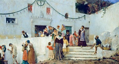 Högtidsdagen, av Pio Joris (1843-1921), olja på duk, 93x160 cm av Pio Joris