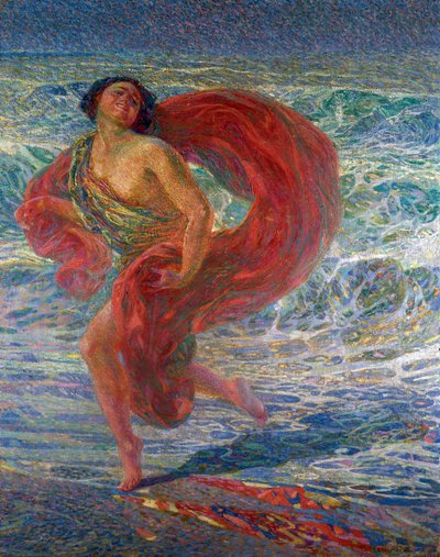 Isadora Duncan. Gioia tirrena, 1914. av Plinio Nomellini