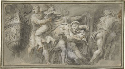Sabine maiden rån av Polidoro da Caravaggio