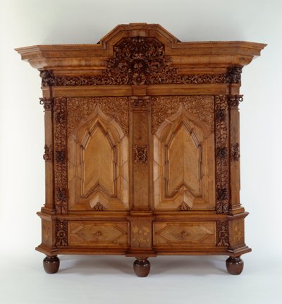 Skåp, från Danzig, ca 1730 (trä) av Polish School