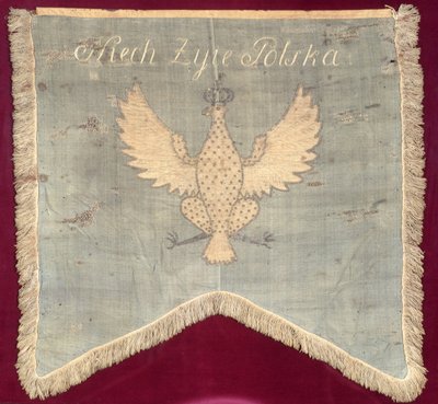 Vimpel från tiden för Tadeusz Kosciuszko (1746-1817) upproret 1794 (ull) av Polish School
