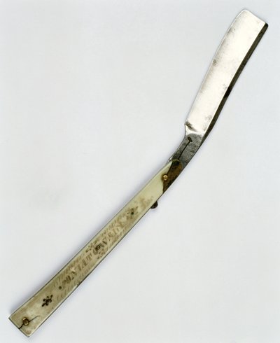 Prins Joseph Poniatowskis (1763-1813) rakhyvel (stål och ben) av Polish School