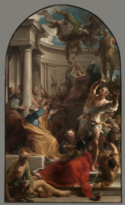 Simon Magus fall, ca. 1745-1750. av Pompeo Batoni