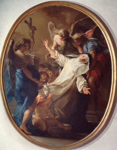 Ecstasy av Saint Catherine of Siena (målning av Pompeo Girolamo Batoni