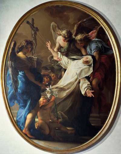 Extas av St. Katarina av Siena av Pompeo Girolamo Batoni