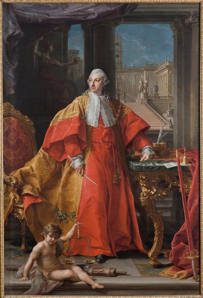 Porträtt av Abbondio Rezzonico, 1766. av Pompeo Girolamo Batoni