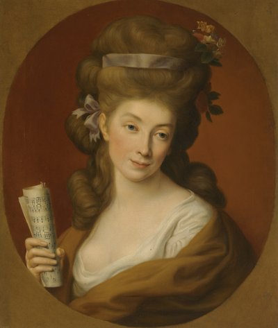 Porträtt av prinsessan Izabela Elzbieta Potocka, född Lubomirska 1736-1816 av Pompeo Girolamo Batoni