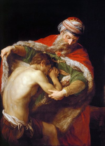 Den förlorade sonens återkomst, 1773 av Pompeo Girolamo Batoni