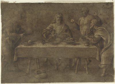 Måltid på Emmaus av Pomponio Amalteo (attributed to)