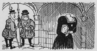 Spöke i Towern i London (litho) av Pont