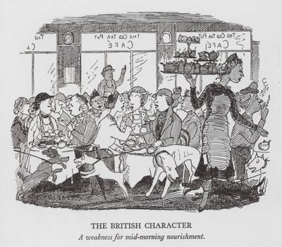 Der britische Charakter, eine Schwäche für die Vormittagsverpflegung von Pont (1908-40)