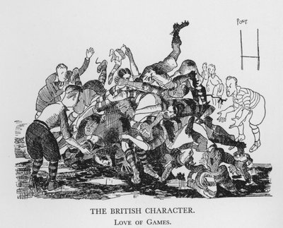Den brittiska karaktären, Love of Games (litho) av Pont