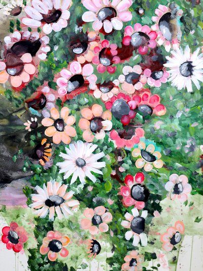 Färgsprakande trädgårdsblommor av Poonam Choudhary