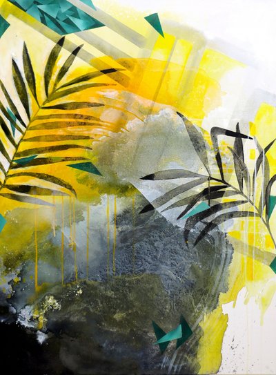 Livfull tropisk abstrakt konst av Poonam Choudhary
