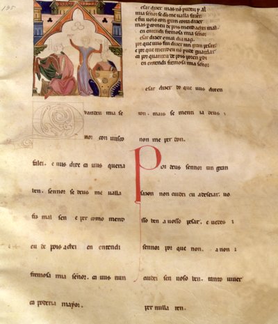 Ajuda Song Verses, Sida 195R, 1200-1400-talet av Portuguese School