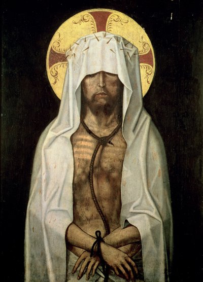 Se mannen (tempera på panelen) av Portuguese School