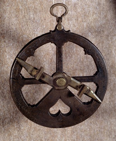 Mätinstrument: 1500-talets portugisiska nautiska astrolabium. Oxford. universitet av Portuguese School
