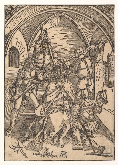 Kristus krönt med törnar, ca. 1500. av Possibly Albrecht Dürer