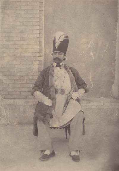 Nasiruddin Shah, CA. 1855-58. av Possibly by Luigi Pesce.