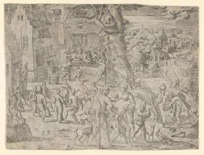 Bymässan, 1549., 1549. av Possibly by Peeter van der Borcht.