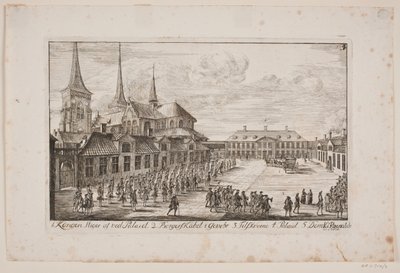 Domkyrkotorget i Roskilde av Poul Isac Grønvold
