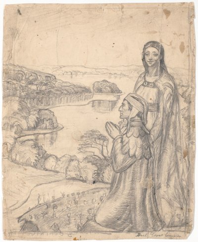Dante och Beatrice i paradiset av Poul S. Christiansen